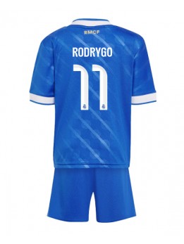 Real Madrid Rodrygo Goes #11 Replika Tredje Kläder Barn 2025-26 Kortärmad (+ byxor)